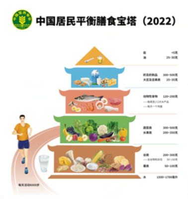 中國(guó)居民平衡膳食寶塔（2022）